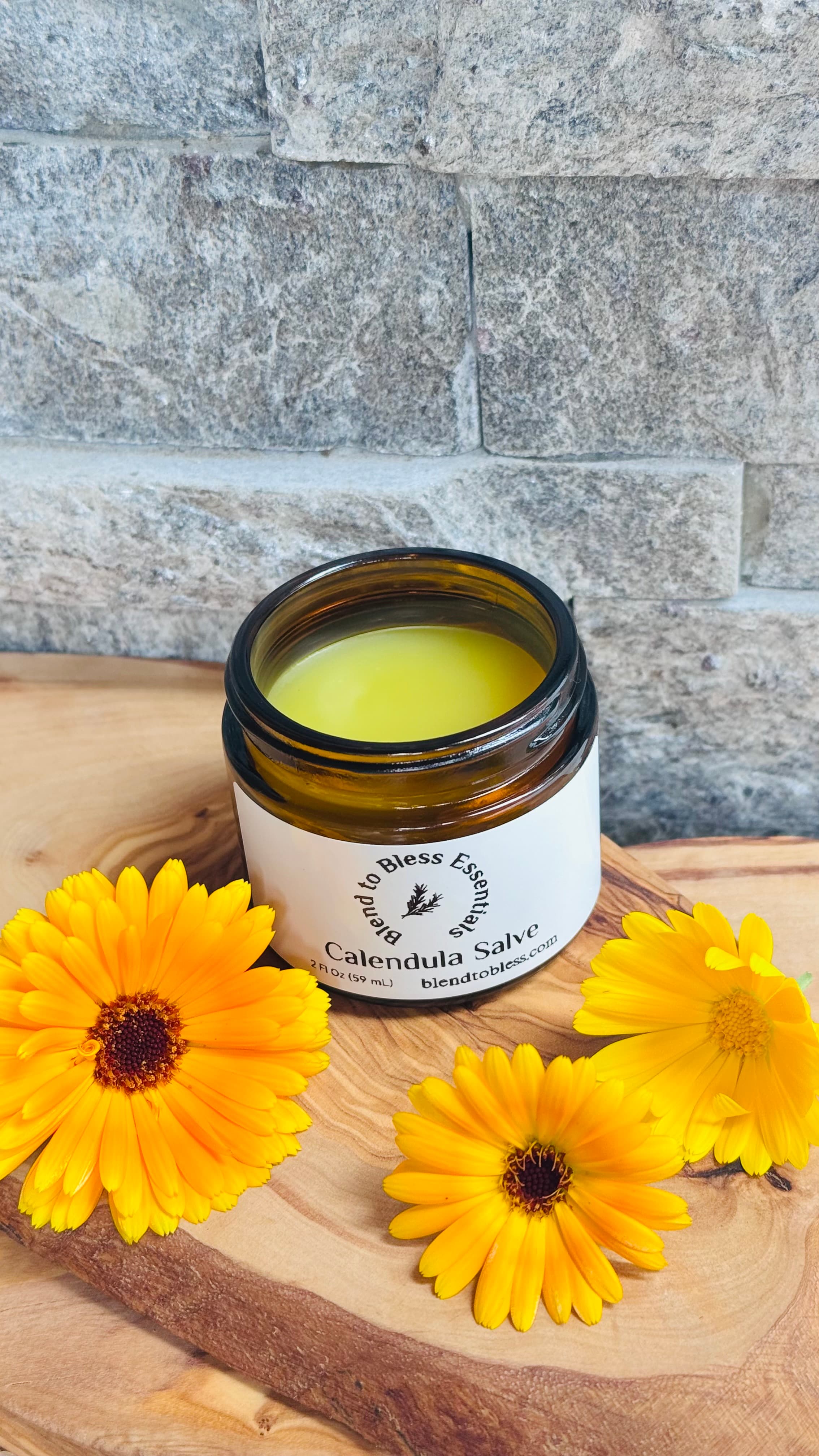 Calendula Salve — Slowly infused with Calendula flowers — handmade natural body care by Blend to Bless